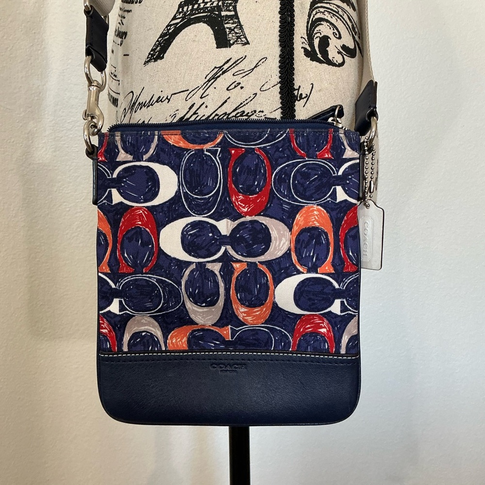 Coach Stylish Multicolor Adjustable Crossbody Bag - image 2